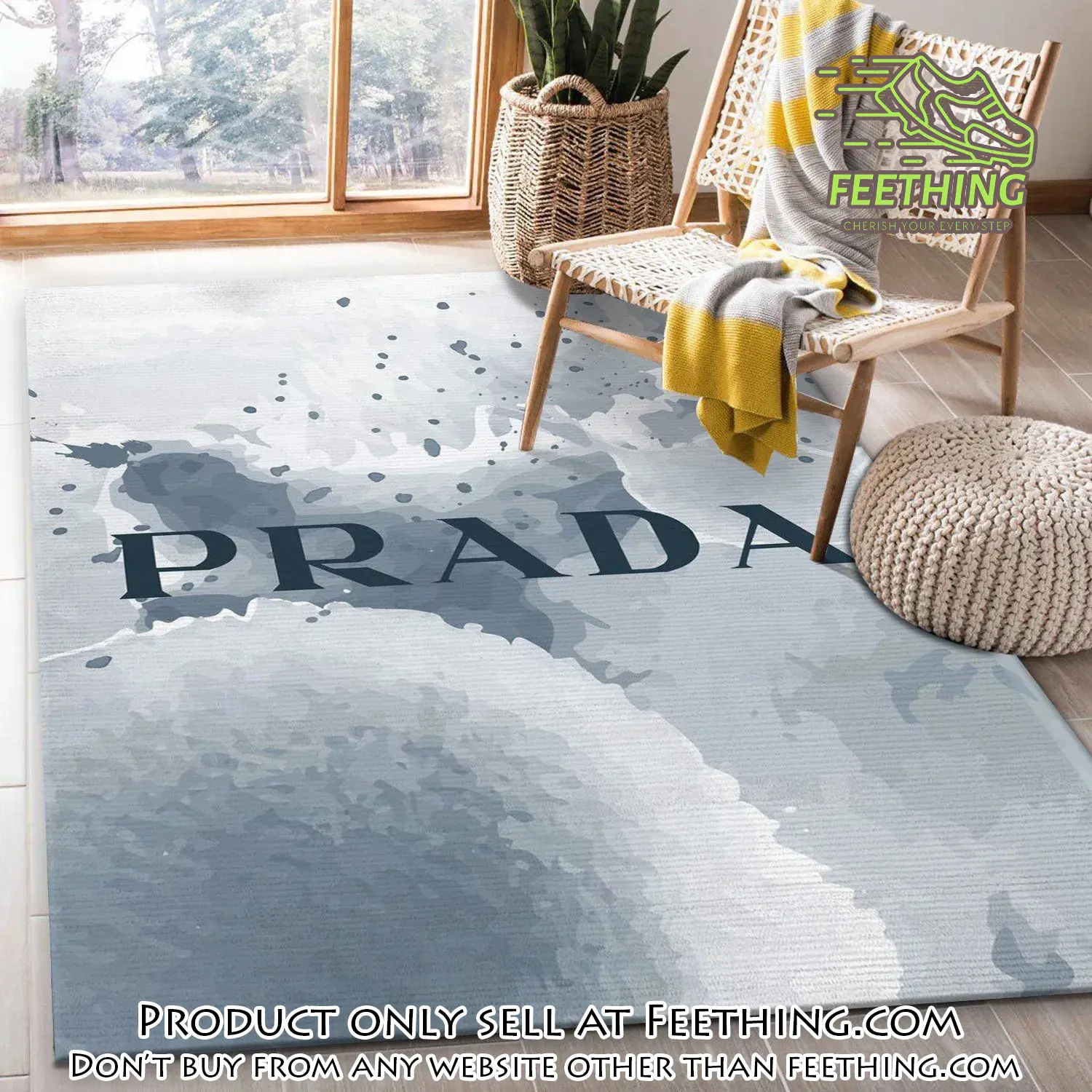 Prada area rug fashion brand rug christmas gift us decor ft4458426